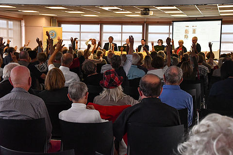 Une salle Blondelet comble pour l'assemblée générale du Cercle.