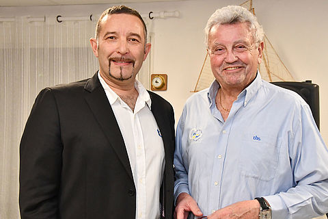 Le président du Club Nautique, Lawrence Banahan (à gauche), en compagnie du vice-président Philippe Delorme.