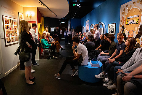 les acteurs Sabine Azéma et Pierre Haudebourg se sont prêtés au jeux des questions réponses avec le public