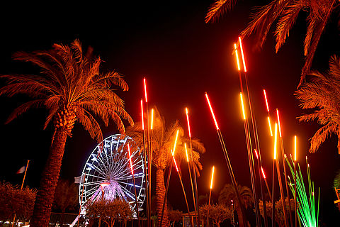 illuminations dans le jardin bonaparte