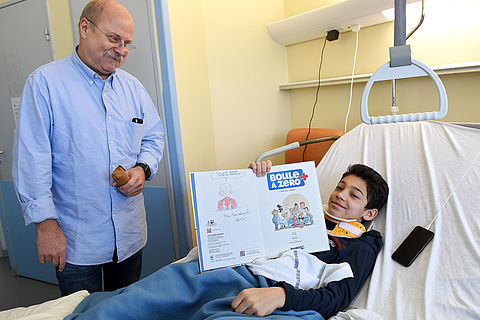 Un moment privilégié pour les jeunes patients.